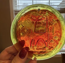 New 2025 Blenko Blenkats Glass Retro Cat Suncatcher Tangerine 1st Quality