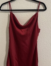 Urban Outfitters Red Satin Slip Dress Women's Small Valentines Day Sexy Crowl