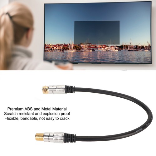 Typ F Kabel Wtyczka na żeńskie Pozłacane złącze Cyfrowe dźwięk wideo Koncentryczne FY - Zdjęcie 17 z 22