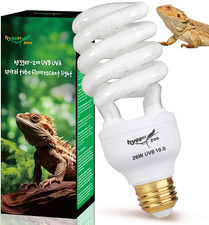 UVB Bulb for Reptiles, 10.0 26W UVB Light for Reptiles, UVA UVB Reptile Light B