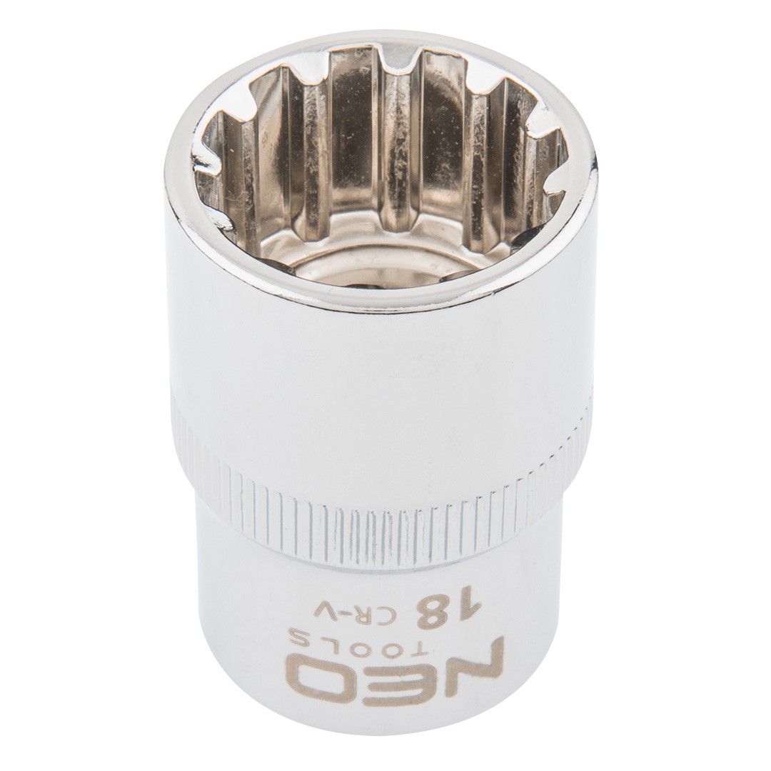 ✅Fits TOPEX-NEO-GRAPHITE NARZ�DZIA 08-590 SPLINE SOCKET 1/2"", 18MM,  ⭐UK Seller⭐