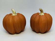 Set of 2 Kirklands Home Harvest Pumpkins New Open Box