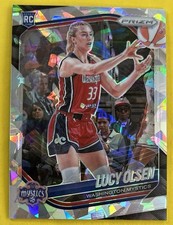 Lucy Olsen 2025 Panini Prizm WNBA ICE PRIZM Rookie Card #104 MYSTICS