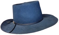 Renegade Cowboy Hat XX Fur Blend 85% Wool 10% Fur Size 7 USA MADE Teal Vintage