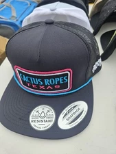 Hooey Cactus Ropes Texas Trucker Hat  mesh snapback Black/blue