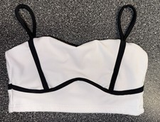 Tiger Friday Childs Dancewear Bra Top White Size XS