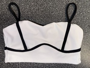 Tiger Friday Childs Dancewear Bra Top White Size XS