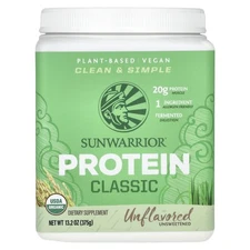 2 X Sunwarrior, Classic Protein, Unflavored, 13.2 oz (375 g)