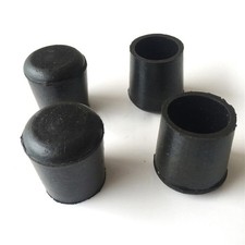 Black Rubber Chair Table Feet Cover Caps Stick Pipe Tubing End 12 15 16-45mm