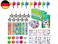 112 Pcs FußBall Party Mitgebsel Kinder, Geschenke Kindergeburtstag Mit Taschen,