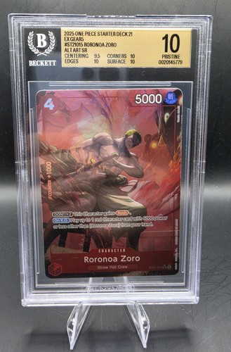 Roronoa Zoro (Parallel) graded BGS 10 for sale on eBay