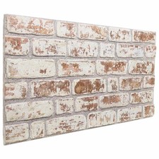 Wall Panels 10 pcs Red and White 100 x 50 cm EPS Foam vidaXL
