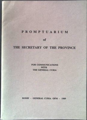 Promptuarium of The Secretary of the Province.