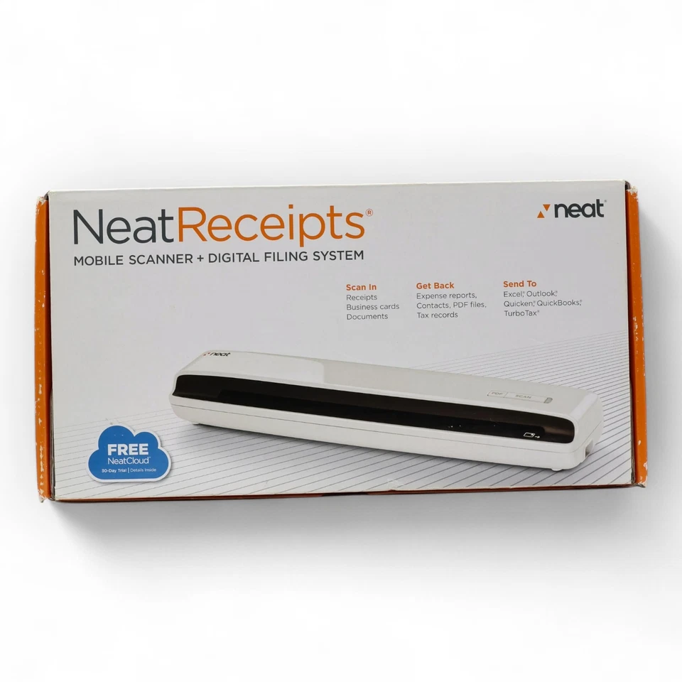 Neat Receipts Mobile Document Scanner and Digital Filing System (Untested) - Image 3 of 4