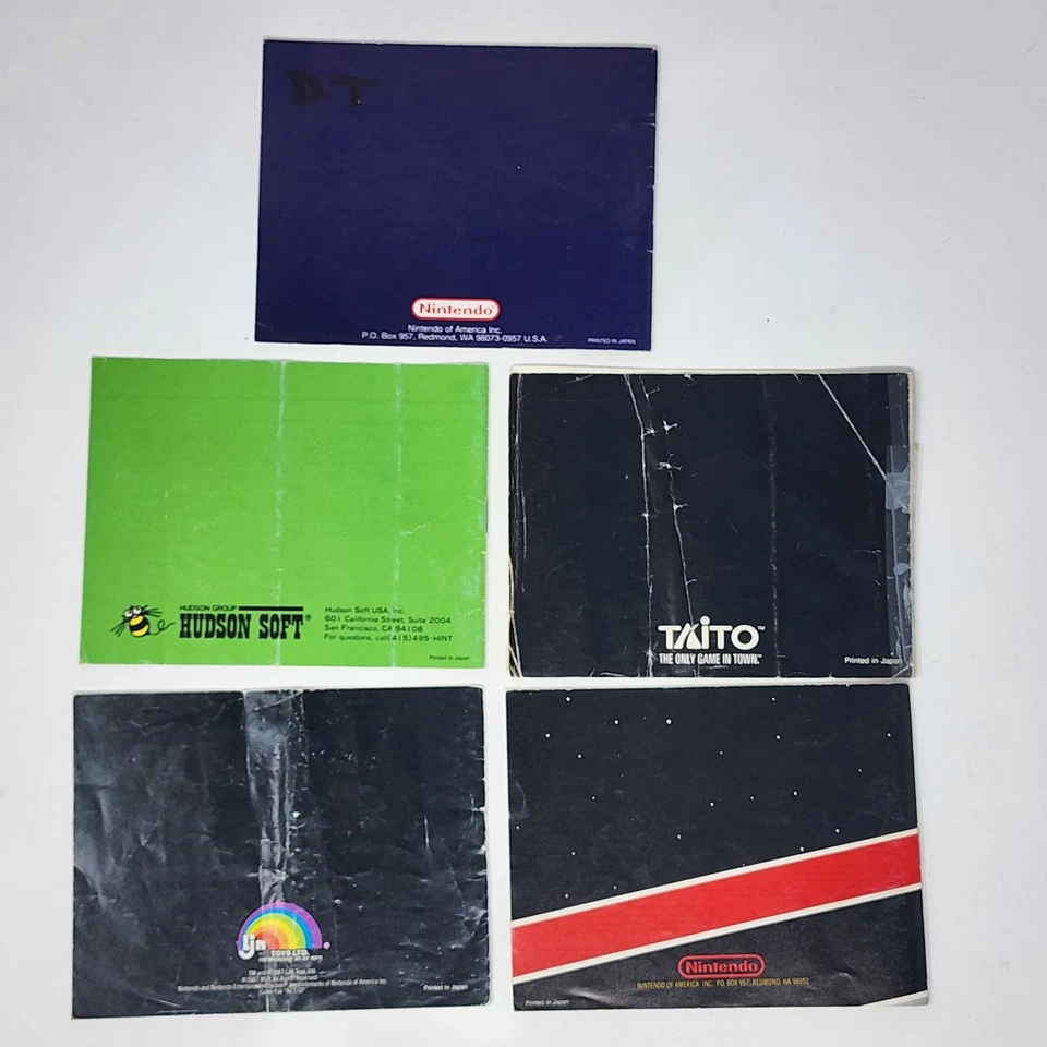 5 Official Nintendo NES Manuals (Adventure Island, Dragon Warrior, Mario Bros) - Image 2 of 4