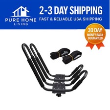 Secure Alloy Steel Kayak Carrier for SUVs  Cars - Adjustable Padding Included