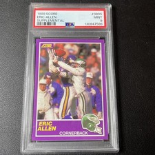 1989 Score Supplemental Eric Allen #380S RC PSA 9 Rookie Philadelphia Eagles