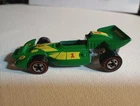 1973 Hot Wheels Redline Green El Rey Special F1 Race Car #1 Dunlop Tampo Rare!