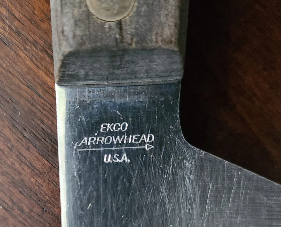 Cuchillo de Chef Francés Punta de Flecha EKCO Afilado De Colección 13-1/2” Hecho en EE. UU. Foto 4 de 4