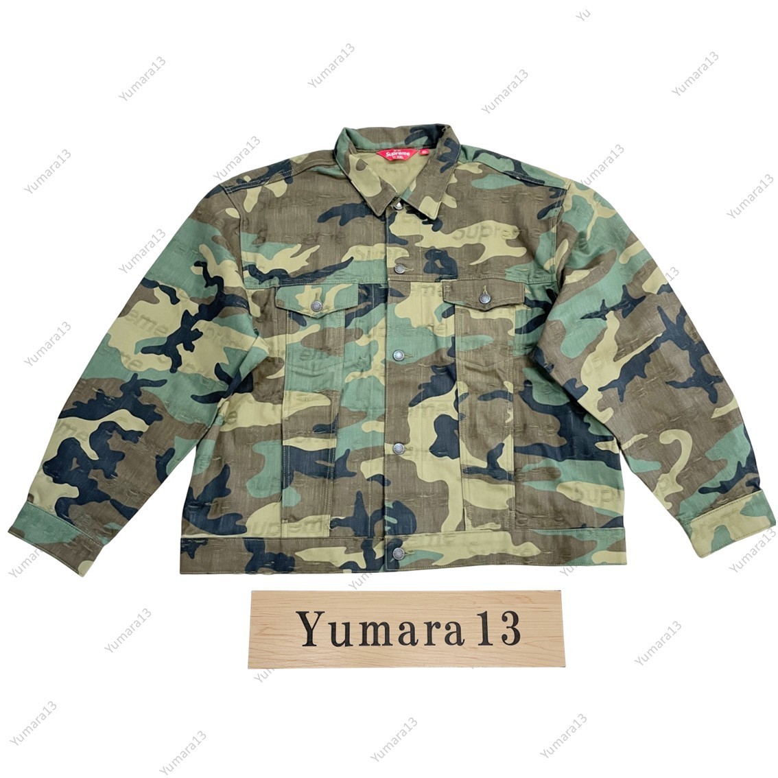 Supreme Jacquard Logos Denim Trucker Jacket 3colors FW25 | eBay