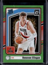 2024-25 Donruss Optic Donovan Clingan Lime Green Prizm RC Rated Rookie #/149