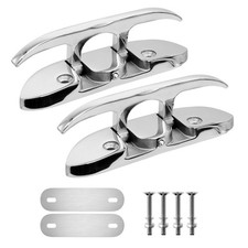 Boat Cleat,Flip-Up Folding Dock Cleat Marine Grade 316 Stainless Steel, Flush...