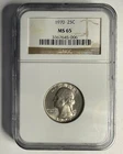 1970 P Washington Quarter 25c NGC MS65