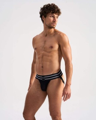 TEAMM8 Locker Room Jockstrap   Jet | Men's Athletic Waffle Weave Jockstrap