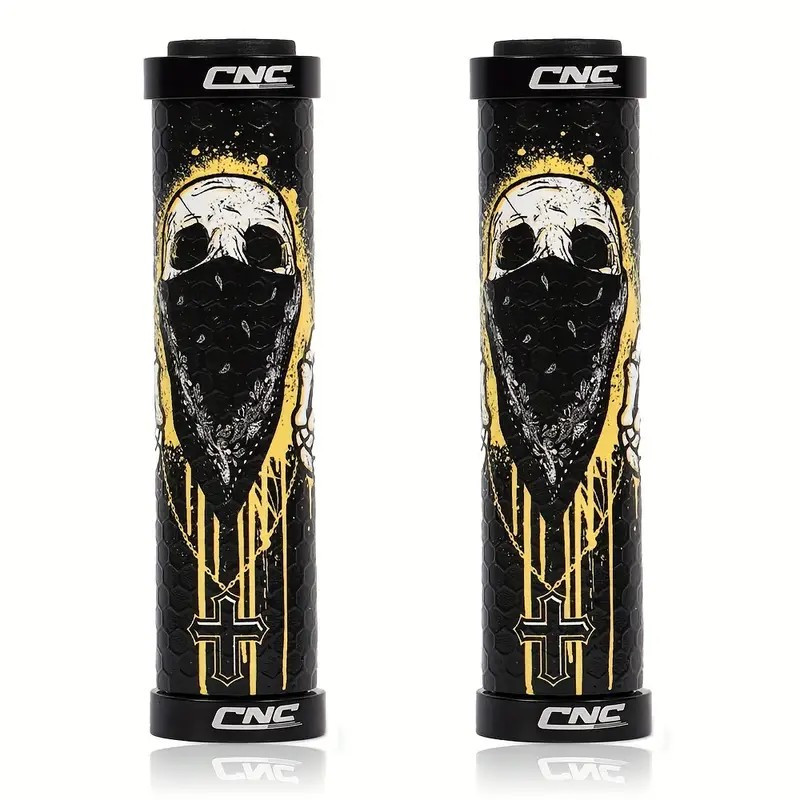 Poignées vélo silicone Black Devil Lock-Off pour éviter douleur main