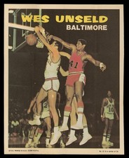 1970-71 Topps Poster Set-Break # 21 Wes Unseld *GMCARDS*