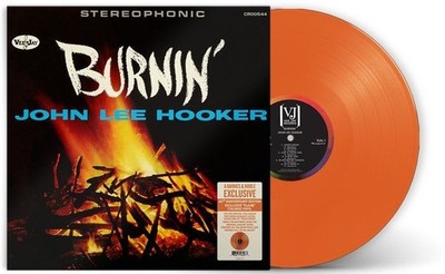 Burnin' By John Lee Hooker Exclusive Flame Orange Vinyl