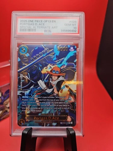 Portgas.D.Ace - EB02-028 (SP) EB02-028 Carrying On His Will Foil PSA10