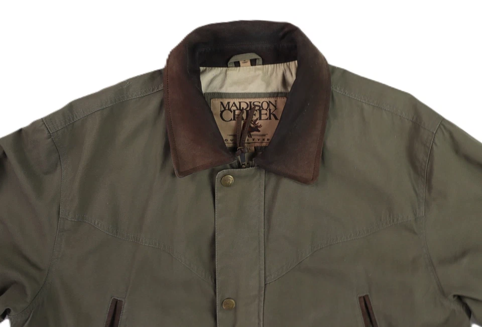 MADISON CREEK OUTFITTERS US Chaqueta de Tareas Ajustable Verde Oliva Grande para Hombre Foto 4 de 4