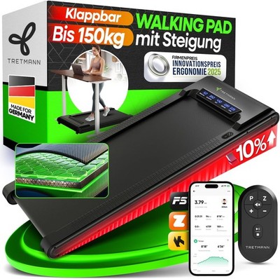 B-Ware Tretmann Walking Pad mit Steigung klappbar Walking Pad Laufband