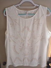 Cream Vest Top