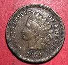 1869 US Indian Head Cent! VF/XF Details! SHARP! Semi Key Date! Old US Coin!