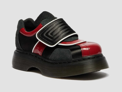Dr. Martens BUZZ Riemenschuhe SCHWARZ SCHARLACHROT 42619001 Unisex Japan Neu