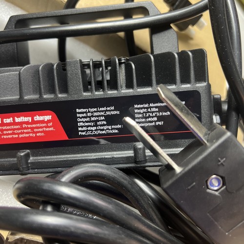 YILEIDE 18Amp 36Volt Golf Cart Battery Charger Lead-Acid for EZGO & Yamaha