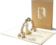 Pop Up Hochzeitskarte - 3D Glückwunschkarte ...