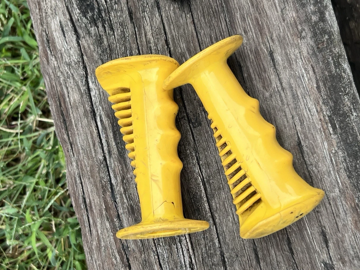 BMX Bike-Old School Yellow Handlebar Grips, Tape & Pad Vintage