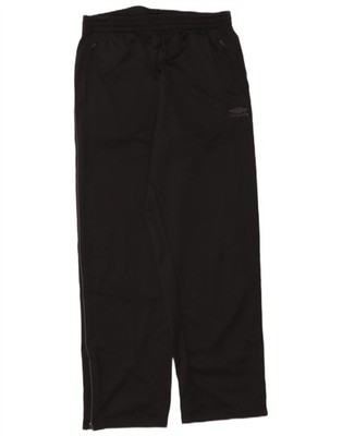 UMBRO Mens Tracksuit Trousers Medium Black Polyester DW01