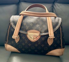 Louis Vuitton Beverly Shoulder Bag GM Brown Canvas Leather Monogram