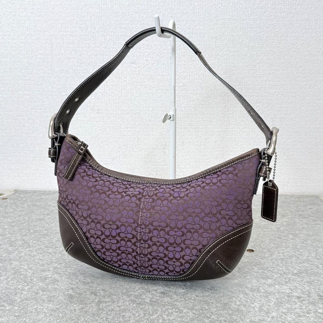 Coach Mini Signature Hobo Bag Purple Rare Color 11 Coach Mini Signature Hobo Bag Purple Rare Color 11