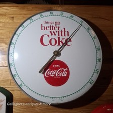 1950s / 60s coca-Cola things go better sign Thermometer 495