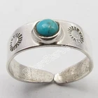 Deals And Offers .925 Silver TURQUOISE CUTE Adjustable TOE RING Size US 3