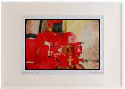 Autorennen 325038 Bobby Rahal, Pocono 500 Aquarell Bilderrahmen Ltd Ed A3