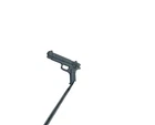 Gi Joe Lifeline Gun weapon 1986 Vintage from Accessory pack
