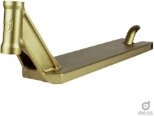 District HT Signature Series Cam Ward Edition Pro Scooter Deck GOLD Tattoo Style