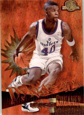 1995 SkyBox Premium Dynamic #D9 Calbert Cheaney Washington Bullets