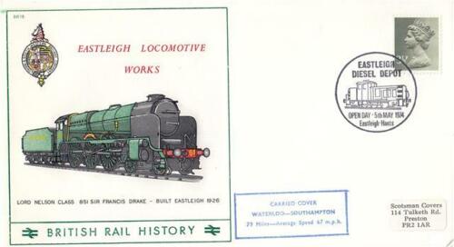 1974 Kolej - British Rail History Cover - Eastleigh Diesel Depot Dzień Otwarty - Zdjęcie 1 z 1